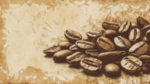 Alternative view of Vintage Coffee Bean Artwork Wall Mural