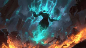Alternative view of Xerath - Ethereal Energy in Battle Wall Mural