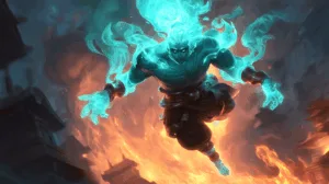 Alternative view of Xerath - Ethereal Power in Fantasy Art Wall Mural