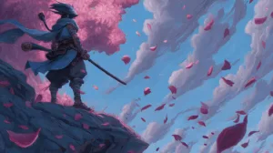 Alternative view of Yasuo - A Moment of Contemplation Wall Mural